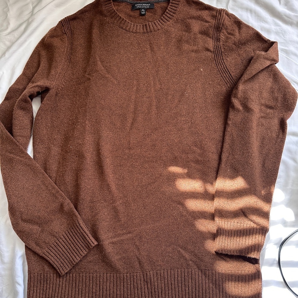 🚨🎉Bundle 2 Long Sleeves Banana Republic Men's Crewneck Sweater and CK - Picture 3 of 8